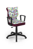 Entelo, Norm, krzesło młodzieżowe z podłokietnikami, wzrost 146-176,5 cm, sowy