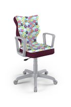 Entelo, Norm, krzesło młodzieżowe z podłokietnikami, wzrost 146-176,5 cm, sowy