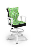 Entelo, Norm, krzesło młodzieżowe z podnóżkiem i podłokietnikami, wzrost 146-176,5 cm, piłki