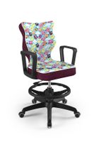 Entelo, Norm, krzesło młodzieżowe z podnóżkiem i podłokietnikami, wzrost 146-176,5 cm, sowy