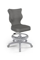 Entelo, Petit, krzesło biurowe z podnóżkiem, wzrost 159-188 cm, ciemno szare