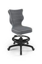 Entelo, Petit, krzesło biurowe z podnóżkiem, wzrost 159-188 cm, ciemno szare