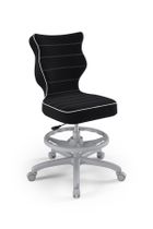 Entelo, Petit, krzesło biurowe z podnóżkiem, wzrost 159-188 cm, czarne