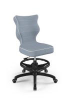 Entelo, Petit, krzesło biurowe z podnóżkiem, wzrost 159-188 cm, niebieskie