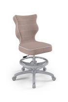 Entelo, Petit, krzesło biurowe z podnóżkiem, wzrost 159-188 cm, różowe