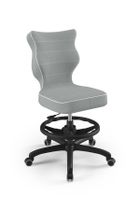 Entelo, Petit, krzesło biurowe z podnóżkiem, wzrost 159-188 cm, szare