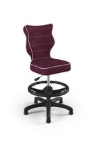 Entelo, Petit, krzesło dziecięce z podnóżkiem, wzrost 119-142 cm, fioletowe