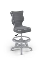 Entelo, Petit, krzesło dziecięce z podnóżkiem, wzrost 133-159 cm, ciemno szare