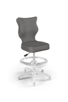 Entelo, Petit, krzesło dziecięce z podnóżkiem, wzrost 133-159 cm, ciemno szare