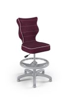 Entelo, Petit, krzesło dziecięce z podnóżkiem, wzrost 133-159 cm, fioletowe