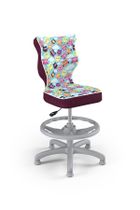 Entelo, Petit, krzesło dziecięce z podnóżkiem, wzrost 133-159 cm, sowy