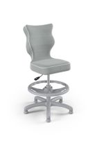 Entelo, Petit, krzesło dziecięce z podnóżkiem, wzrost 133-159 cm, szare
