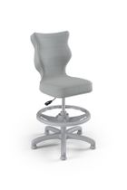 Entelo, Petit, krzesło dziecięce z podnóżkiem, wzrost 133-159 cm, szare