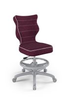 Entelo, Petit, krzesło młodzieżowe z podnóżkiem, wzrost 146-176,5 cm, fioletowe