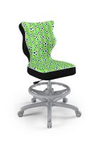 Entelo, Petit, krzesło młodzieżowe z podnóżkiem, wzrost 146-176,5 cm, piłki