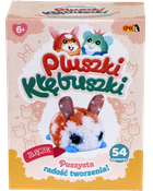 Epee, Pluszki-Kłębuszki, Zajączek, zestaw kreatywny, zrób to sam, 54 elementy