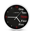 Esperanza, Prague, zegar ścienny, biały