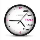 Esperanza, Prague, zegar ścienny, czarny