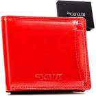 Etui na karty, czerwone, skórzane, 4U Cavaldi