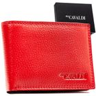 Etui na karty i dokumenty, czerwone, skórzane, 4U Cavaldi