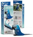 Eugy, układanka 3D, Papuga Ara Srebrzysta