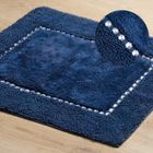 Eurofirany, dywanik łazienkowy chic, 50-70 cm, granatowy