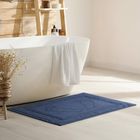 Eurofirany, dywanik łazienkowy, Sammy, 50-70 cm, granatowy