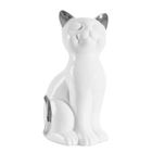 Eurofirany, figurka dekoracyjna, Cat, 11-9-20 cm, biały