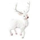 Eurofirany, figurka świąteczna, 27-13-48 cm, biały