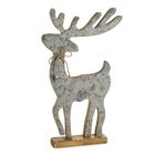 Eurofirany, figurka świąteczna, 32-8-62 cm, srebrny