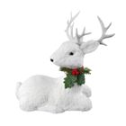 Eurofirany, figurka świąteczna, 40-15-30 cm, biały