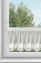 Eurofirany, firana gotowa, Leti, na taśmie, 150-40 cm, biały