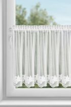 Eurofirany, firana gotowa, Leti, na taśmie, 150-70 cm, biały