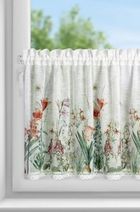 Eurofirany, firana zaciemniająca gotowa, Nemezja, na taśmie, 150-60 cm, biały