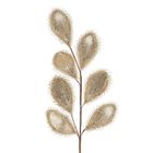 Eurofirany, gałązka świąteczna dekoracyjna, 74-32 cm, szampański