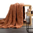 Eurofirany, koc d91, Caro, 200-220 cm, ceglasty