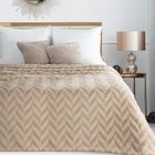 Eurofirany, koc d91, jodła, 150-200 cm, ciemnobeżowy