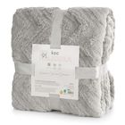 Eurofirany, koc d91 jodła, 70-160 cm, srebrny