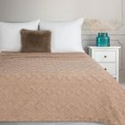 Eurofirany, koc d91, warkocz beżowy, 150-200 cm, warkocz beżowy