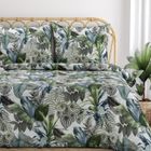 Eurofirany, komplet pościeli bawełnianej, Davos, 160-200 cm, zielony