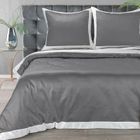 Eurofirany, komplet pościeli, Laura, 160-200 cm, popielaty