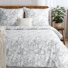 Eurofirany, komplet pościeli satynowej, Lisa, 140-200 cm, kremowy