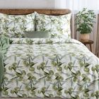 Eurofirany, komplet pościeli satynowej, spring, 140-200 cm, biały