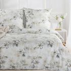 Eurofirany, komplet pościeli satynowej, Spring, 140-200 cm, jasnobeżowy