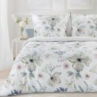 Eurofirany, komplet pościeli satynowej, Spring, 160-200 cm, biały