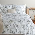 Eurofirany, komplet pościeli satynowej, spring, 220-200 cm, biały