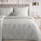 Eurofirany, komplet pościeli satynowej, spring, 220-200 cm, jasnoszary