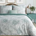 Eurofirany, komplet pościeli satynowej, Spring 85, 140-200 cm, biały