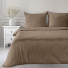 Eurofirany, komplet pościeli satynowej, Vera, 160-200 cm, brązowy