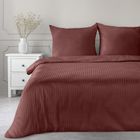 Eurofirany, komplet pościeli satynowej, Vera, 160-200 cm, burgundowy